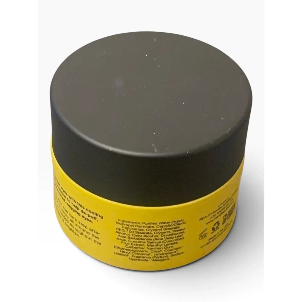 Here Beautiful Cooling Eye Balm Cucumber 0.5oz De-Puff Hydrate Brighten Vegan